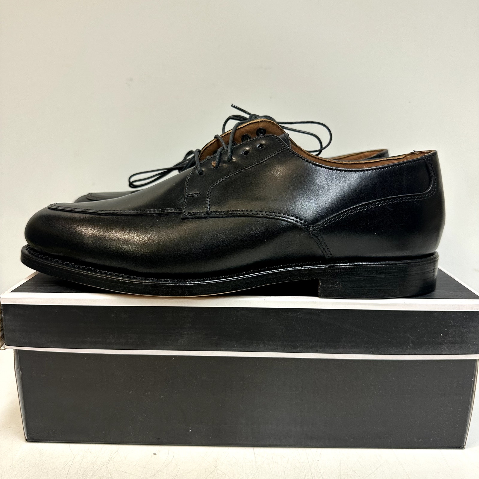 Nib Rancourt & Co. X Footjoy Split Toe Derby Dress Shoe Black Calf 79213 9.5 E — image 4 of 8